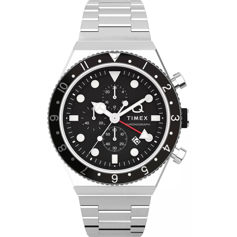 Zegarek Męski TIMEX Q Timex 3-Time Zone Chronograph TW2V69800 + BOX