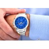 Zegarek Męski Giewont Chronograph Sapphire Srebrno Niebieski GW9460-B3