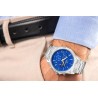 Zegarek Męski Giewont Chronograph Sapphire Srebrno Niebieski GW9460-B3