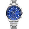 Zegarek Męski Giewont Chronograph Sapphire Srebrno Niebieski GW7290-B3