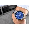 Zegarek Męski Giewont Chronograph Sapphire Srebrno Niebieski GW7290-B3