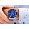 Zegarek Męski Giewont Chronograph Sapphire Srebrno Niebieski GW7290-B3