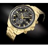 Zegarek Męski Giewont Chronograph Sapphire Złoto Czarny GW7290-B4