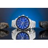 Zegarek Męski Giewont Chronograph Sapphire Srebrno Niebieski GW7290-B3