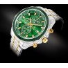 Zegarek Męski Giewont Chronograph Sapphire Srebrno Zielony GW7290-B7
