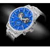 Zegarek Męski Giewont Chronograph Sapphire Srebrno Niebieski GW4580-B3