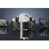 Zegarek Męski Giewont Chronograph Sapphire Czarno Srebrny GW5630-A2