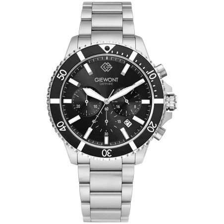 Zegarek Męski Giewont Chronograph Sapphire Srebrny GW3970-B2