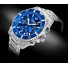 Zegarek Męski Giewont Chronograph Sapphire Srebrno Niebieski GW3970-B3
