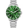 Zegarek Męski Giewont Chronograph Sapphire Srebrno Zielony GW3970-B8