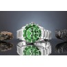Zegarek Męski Giewont Chronograph Sapphire Srebrno Zielony GW3970-B8