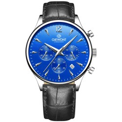 Zegarek Męski Giewont Chronograph Sapphire Czarno Niebieski GW6310-A3