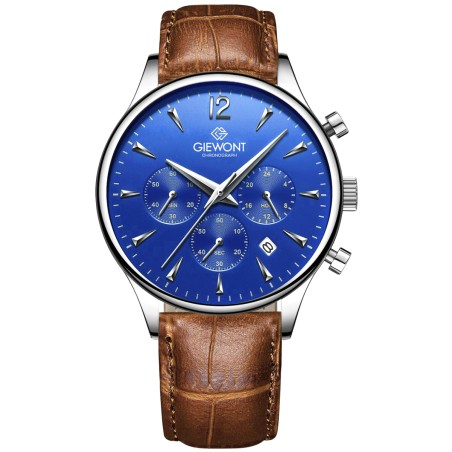 Zegarek Męski Giewont Chronograph Sapphire Brązowo Niebieski GW6310-A5