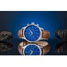 Zegarek Męski Giewont Chronograph Sapphire Brązowo Niebieski GW6310-A5