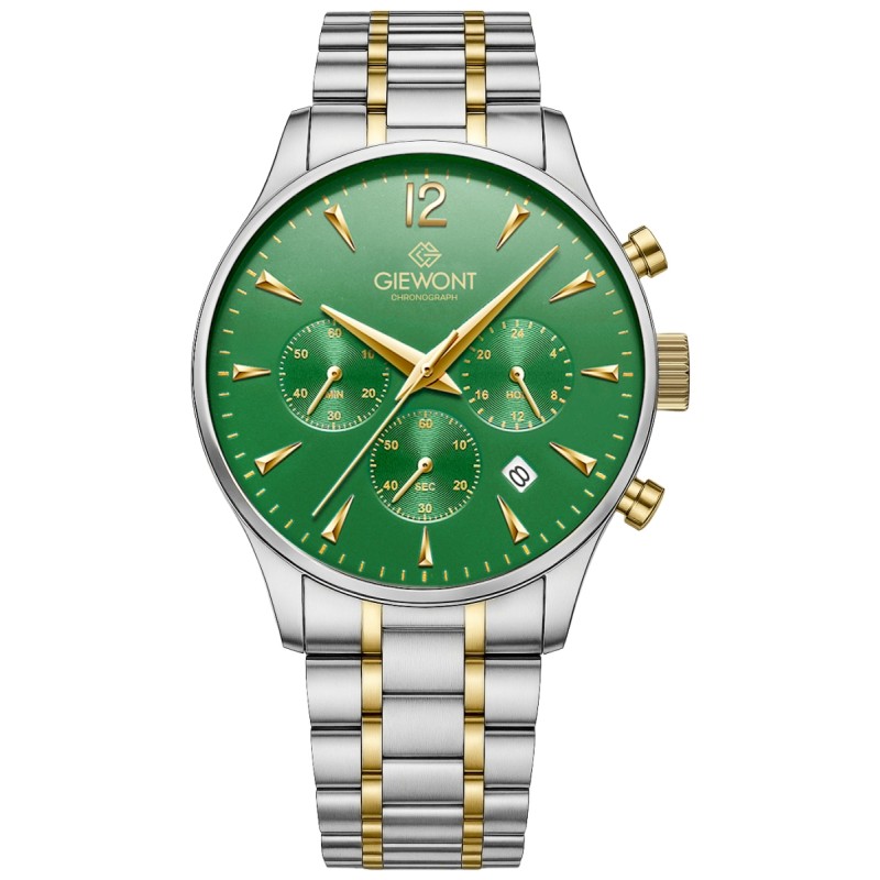 Zegarek Męski Giewont Chronograph Sapphire Zielony GW6310-B6