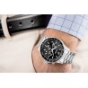 Zegarek Męski Giewont Chronograph Sapphire Srebrno Czarny GW3520-B2