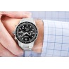 Zegarek Męski Giewont Chronograph Sapphire Srebrno Czarny GW3520-B2