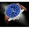 Zegarek Męski Giewont Chronograph Sapphire Brązowo Niebieski GW3520-A5
