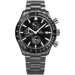 Zegarek Męski Giewont Chronograph Sapphire Czarny GW8720-B1