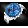 Zegarek Męski Giewont Chronograph Sapphire Srebrno Niebieski GW8720-B3