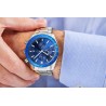 Zegarek Męski Giewont Chronograph Sapphire Srebrno Niebieski GW8720-B3