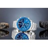 Zegarek Męski Giewont Chronograph Sapphire Srebrno Niebieski GW8720-B3