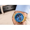 Zegarek Męski Giewont Chronograph Sapphire Złoto Niebieski GW8720-B6