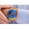 Zegarek Męski Giewont Chronograph Sapphire Złoto Niebieski GW8720-B6