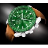 Zegarek Męski Giewont Chronograph Sapphire Brązowo Zielony GW8720-A3