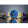 Zegarek Męski Giewont Chronograph Sapphire Złoto Niebieski GW8720-B6