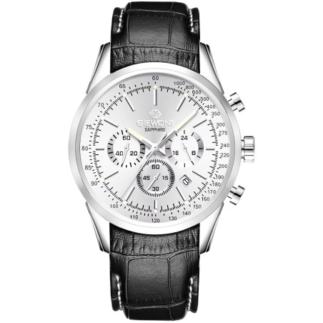 Zegarek Męski Giewont Chronograph Sapphire Srebrny GW7650-A1