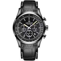 Zegarek Męski Giewont Chronograph Sapphire Czarny GW7650-A4