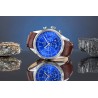 Zegarek Męski Giewont Chronograph Sapphire Srebrno Niebieski GW7650-A5