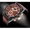 Zegarek Męski Giewont Chronograph Sapphire Czarno Brązowy GW8810-A3
