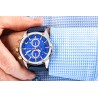 Zegarek Męski Giewont Chronograph Sapphire Srebrno Niebieski GW8810-A2