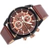 Zegarek Męski Giewont Chronograph Sapphire Czarno Brązowy GW8810-A3