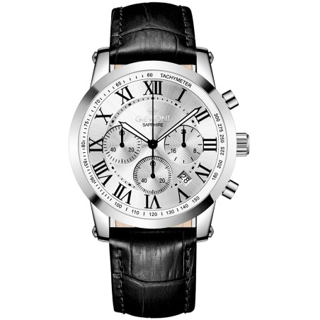 Zegarek Męski Giewont Chronograph Sapphire Srebrny GW6260-A1