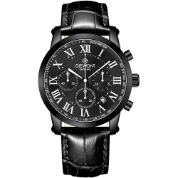 Zegarek Męski Giewont Chronograph Sapphire Czarny GW6260-A3