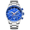 Zegarek Męski Giewont Chronograph Sapphire Srebrno Niebieski GW9140-B3