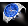Zegarek Męski Giewont Chronograph Sapphire Srebrno Niebieski GW9140-B3