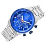 Zegarek Męski Giewont Chronograph Sapphire Srebrno Niebieski GW9140-B3