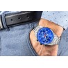 Zegarek Męski Giewont Chronograph Sapphire Srebrno Niebieski GW9140-B3