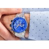 Zegarek Męski Giewont Chronograph Sapphire Srebrno Niebieski GW9140-B3