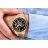 Zegarek Męski Giewont Chronograph Sapphire Złoto Czarny GW9140-B4