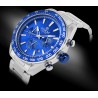 Zegarek Męski Giewont Chronograph Sapphire Srebrno Niebieski GW9580-B3