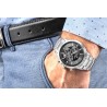 Zegarek Męski Giewont Chronograph Sapphire Srebrno Czarny GW8510-B1