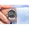 Zegarek Męski Giewont Chronograph Sapphire Srebrno Czarny GW8510-B1