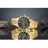 Zegarek Męski Giewont Chronograph Sapphire Złoto Czarny GW8510-B5