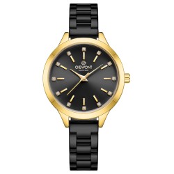 Zegarek Damski Giewont Sapphire Złoto Czarny GW2720-B4