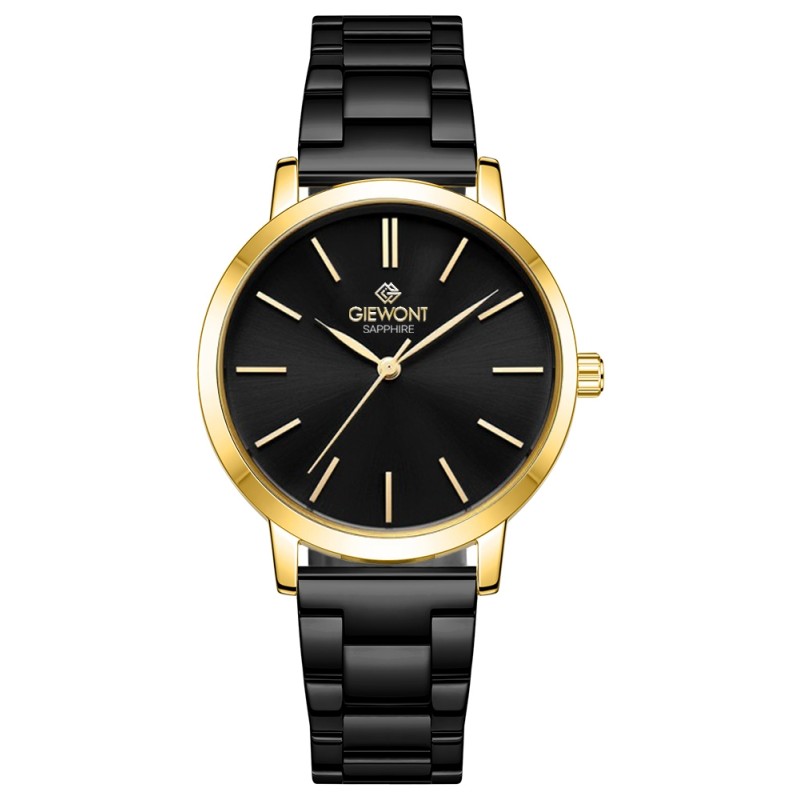 Zegarek Damski Giewont Sapphire Złoto Czarny GW2360-B4
